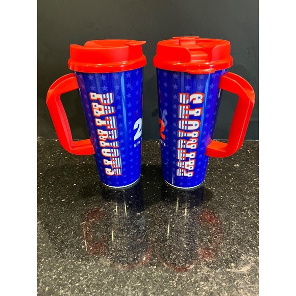New England Patriots 22 Oz Hot or Cold Beverage Mugs Set of 2 - Picture 6 of 11